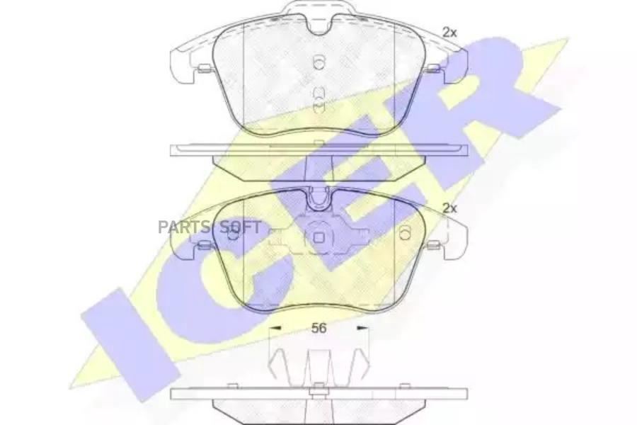 

Тормозные колодки ICER передние для Ford/Volvo/Land Rover 181885