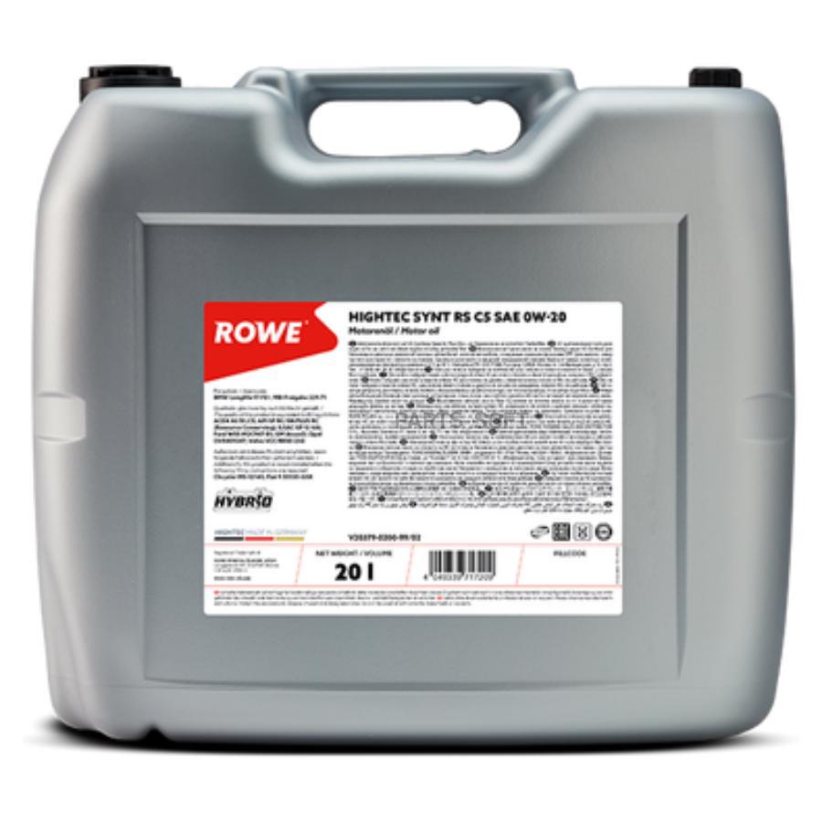 

Масло Моторное Hightec Synt Rs С5 Sae 0W-20 20 Л. Rowe 20379020099