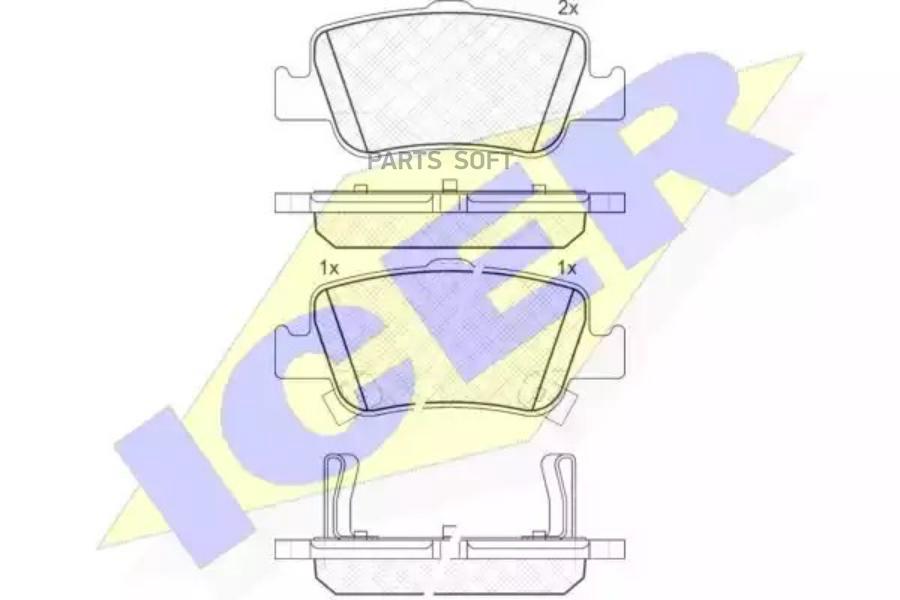 

Колодки Задние Toyota Auris Icer 181870 Icer арт. 181870