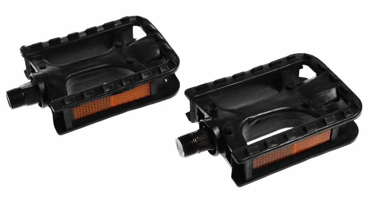 

Педали HC-PD-039, без подшипников, пластиковые, ось 9/16", Черный, HC-PD-039