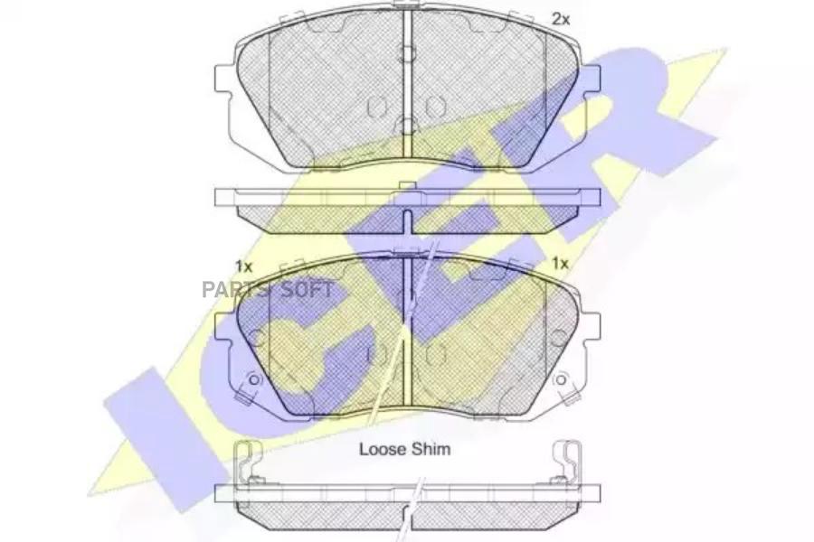 

Колодки Передние Hyundai Ix35/Kia Sportage Iii /Type Sumotomo Icer 181826 Icer арт. 181826