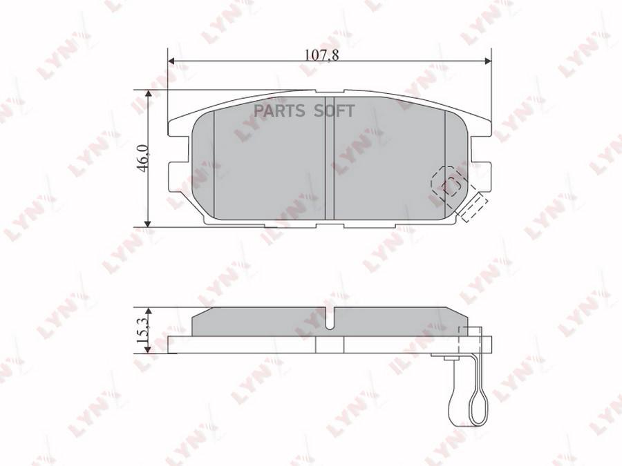 

Тормозные колодки LYNXauto дисковые BD5517