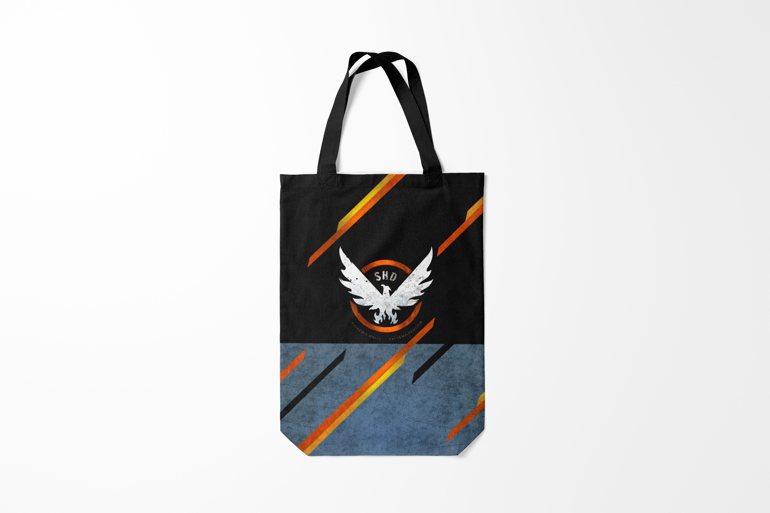 

Сумка шoппер унисекс Burnettie Tom Clancys The Division Extremis Malis, черный; серый, Tom Clancys The Division Extremis Malis