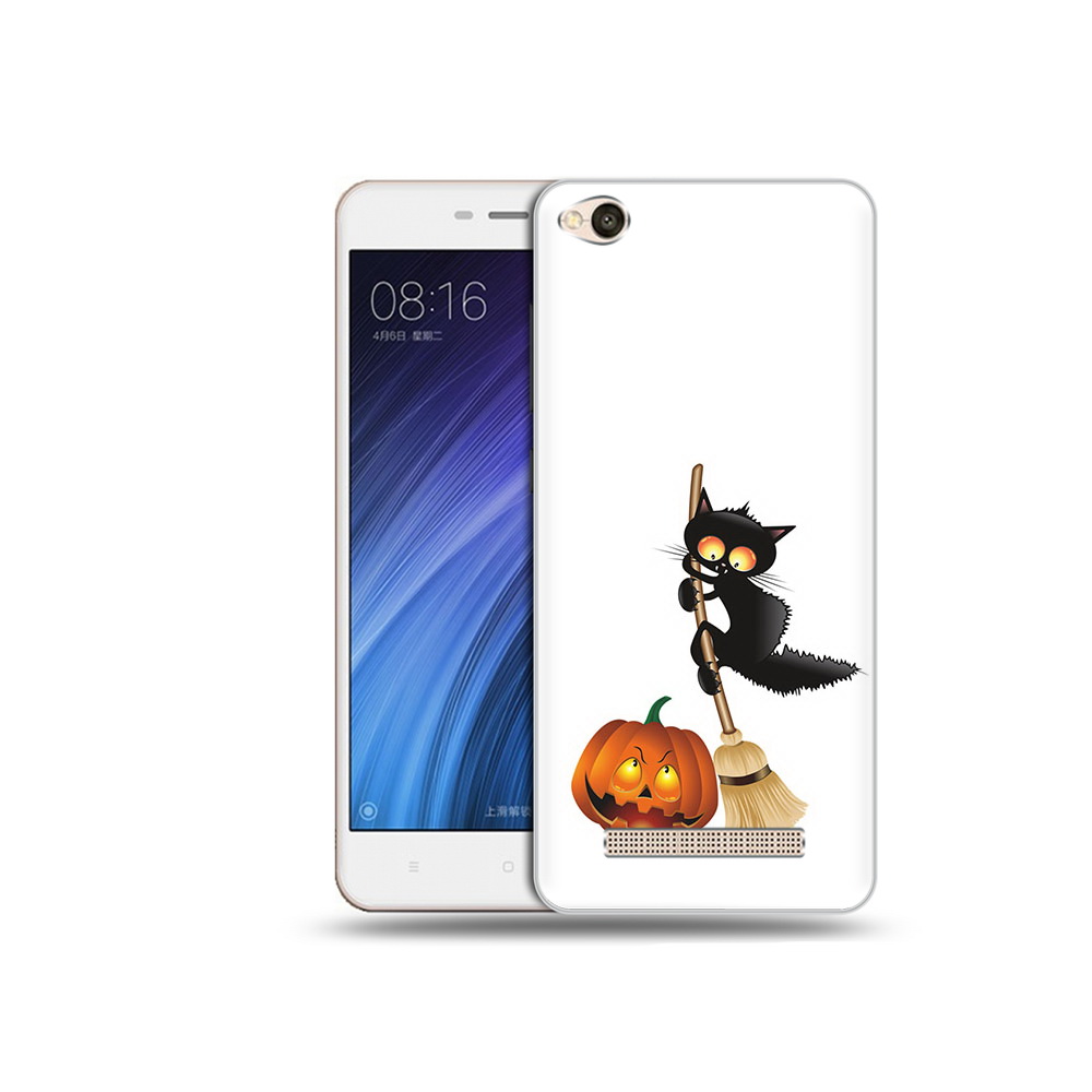 

Чехол MyPads Tocco для Xiaomi Redmi 4A хэлуинский котик (PT46130.318.667), Прозрачный, Tocco