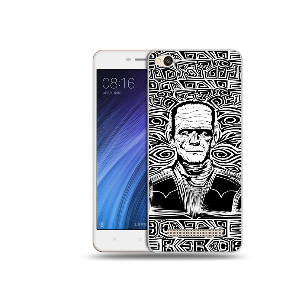 

Чехол MyPads Tocco для Xiaomi Redmi 4A франкенштейн черно белый (PT46130.318.661), Прозрачный, Tocco