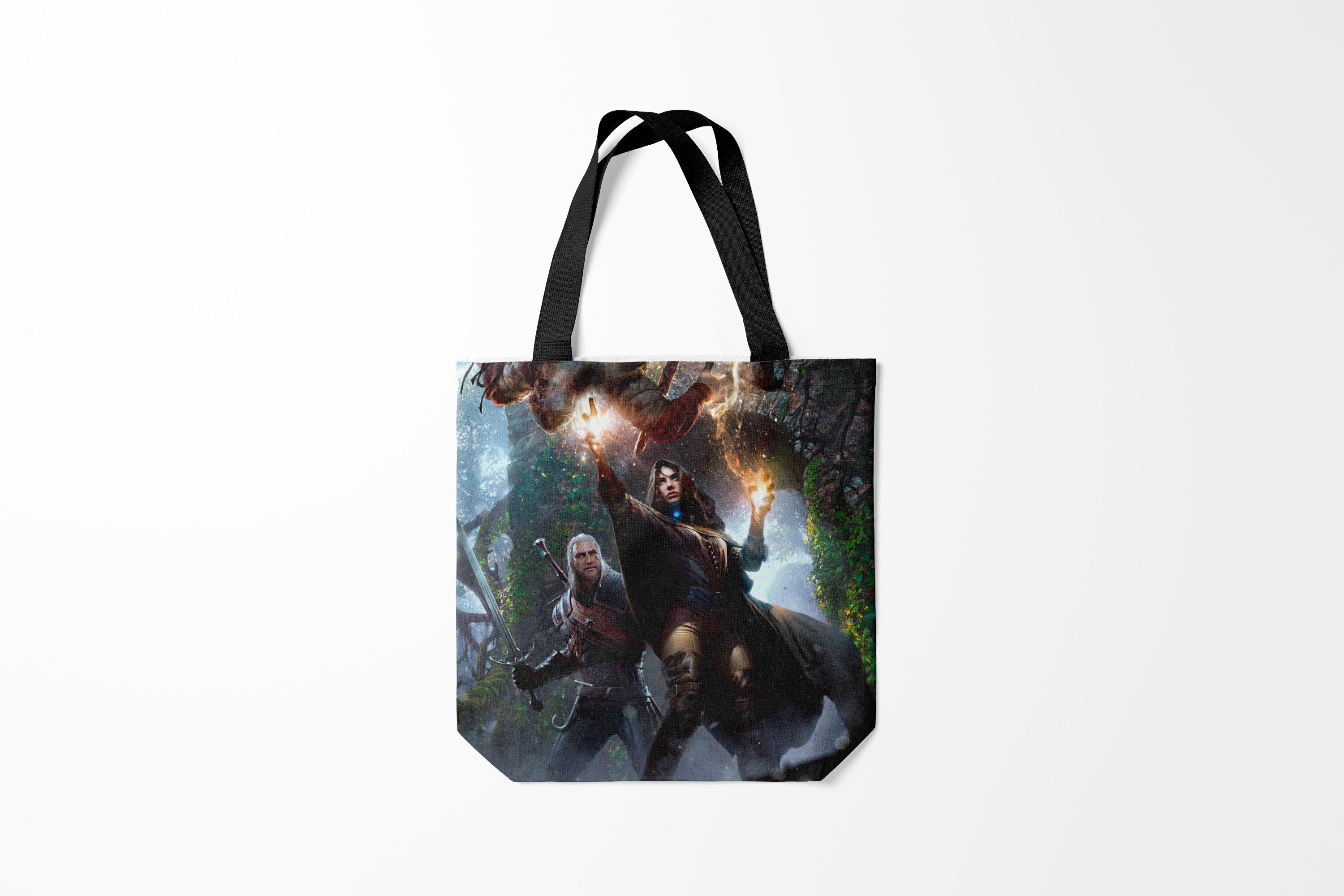 

Сумка шoппер унисекс Burnettie The Witcher Йеннифер и Геральт, разноцветный, The Witcher Йеннифер и Геральт