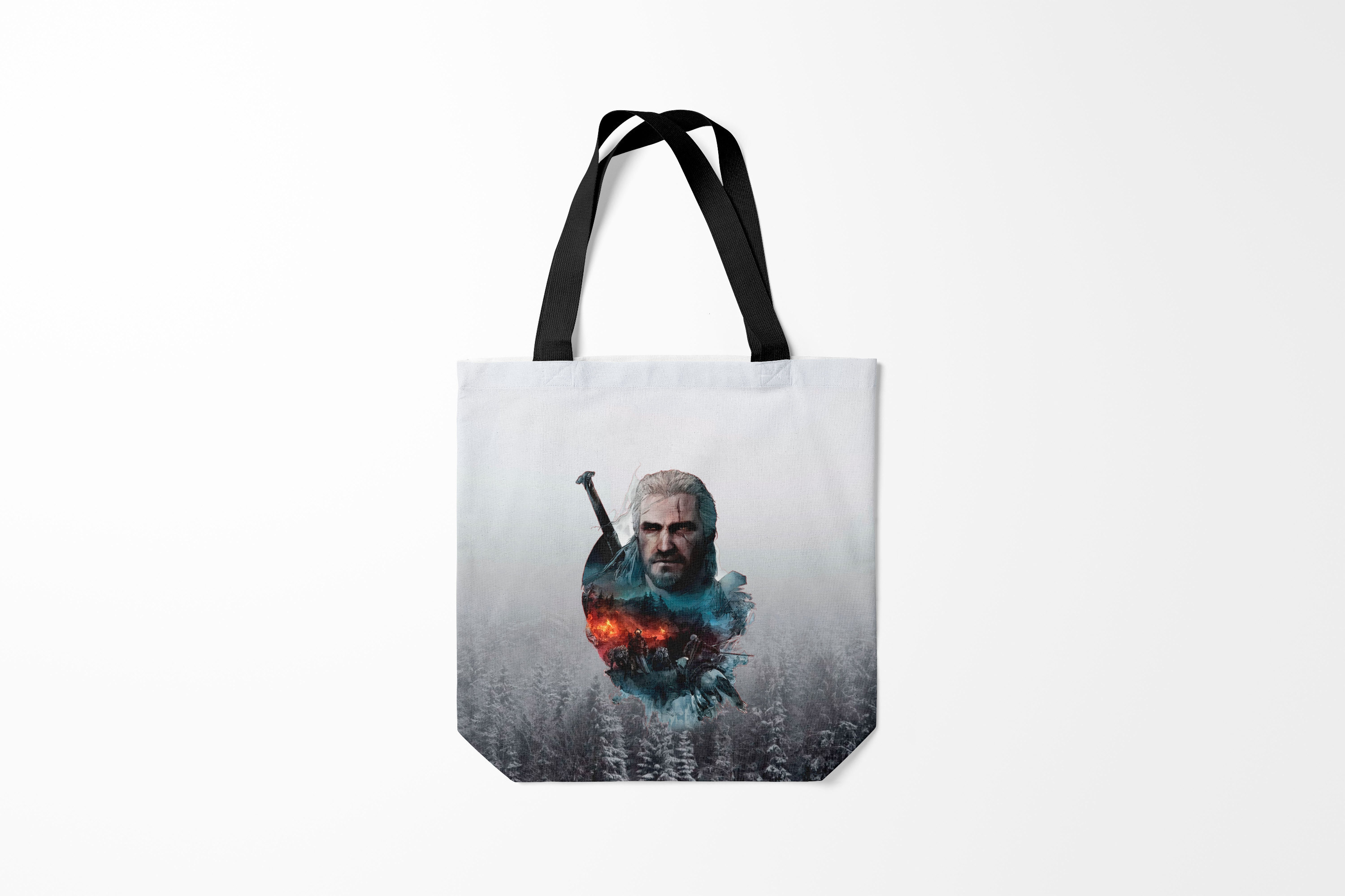 

Сумка шoппер унисекс Burnettie The Witcher Геральт из Ривии Ведьмак, белый, The Witcher Геральт из Ривии Ведьмак