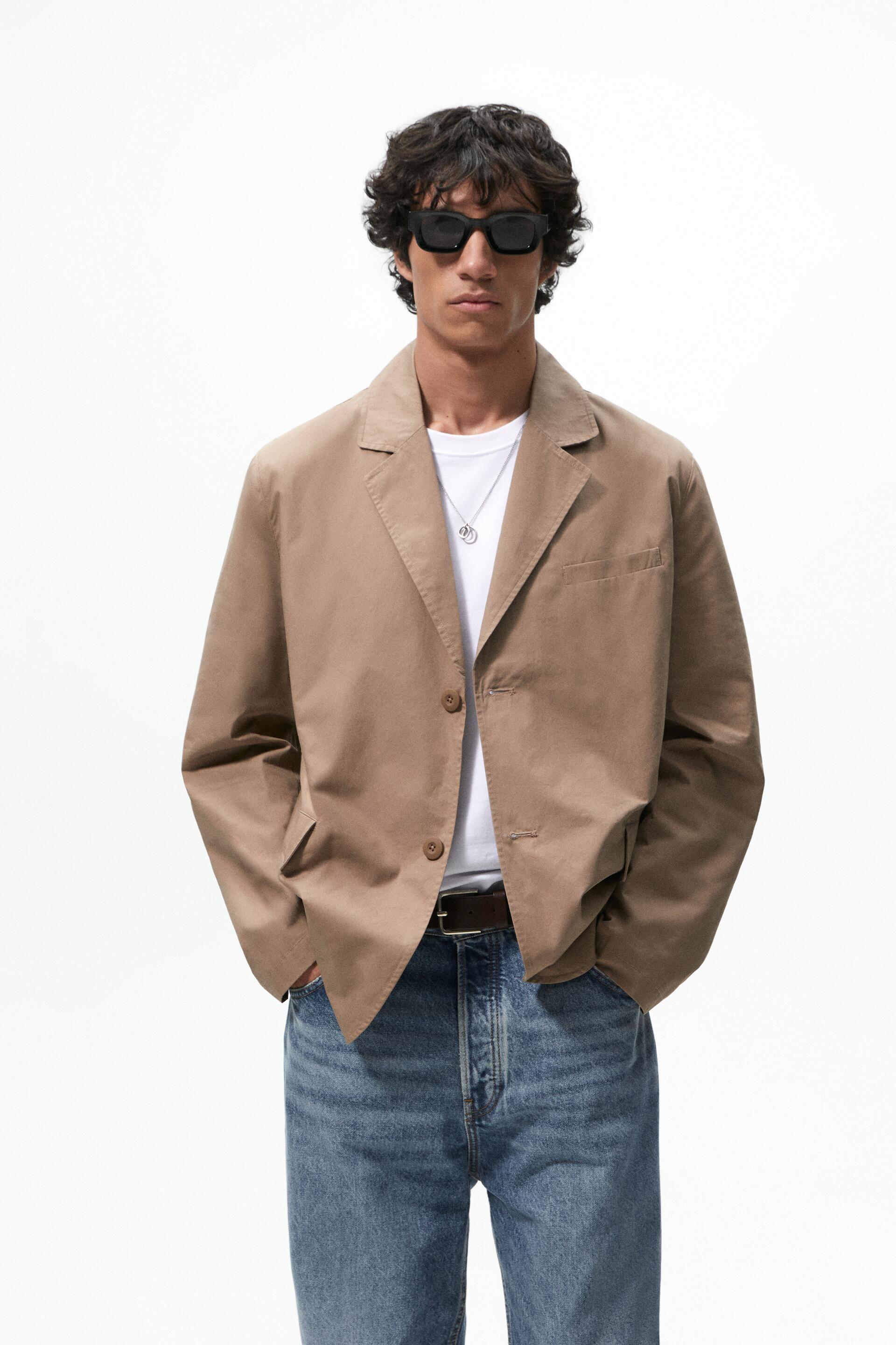 

Блейзер мужской ZARA 04387300 коричневый L (доставка из-за рубежа), 04387300