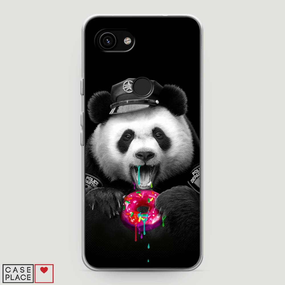 

Чехол Awog на Google Pixel 3a "Панда police", Разноцветный, 270150-2