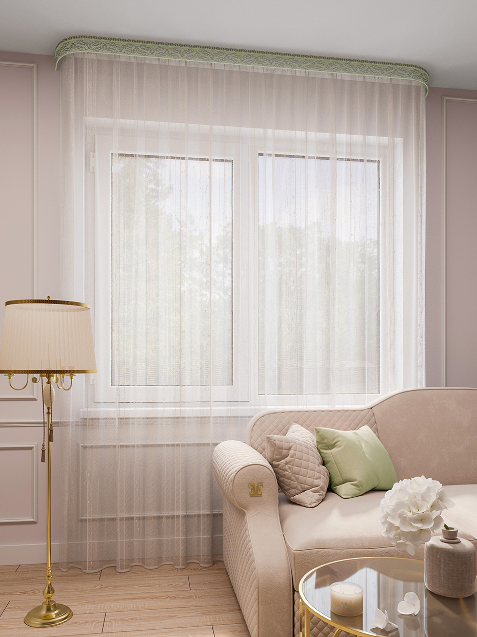 

Тюль LEGRAND Лайн 200*260 с утяжелителем белый, Лайн