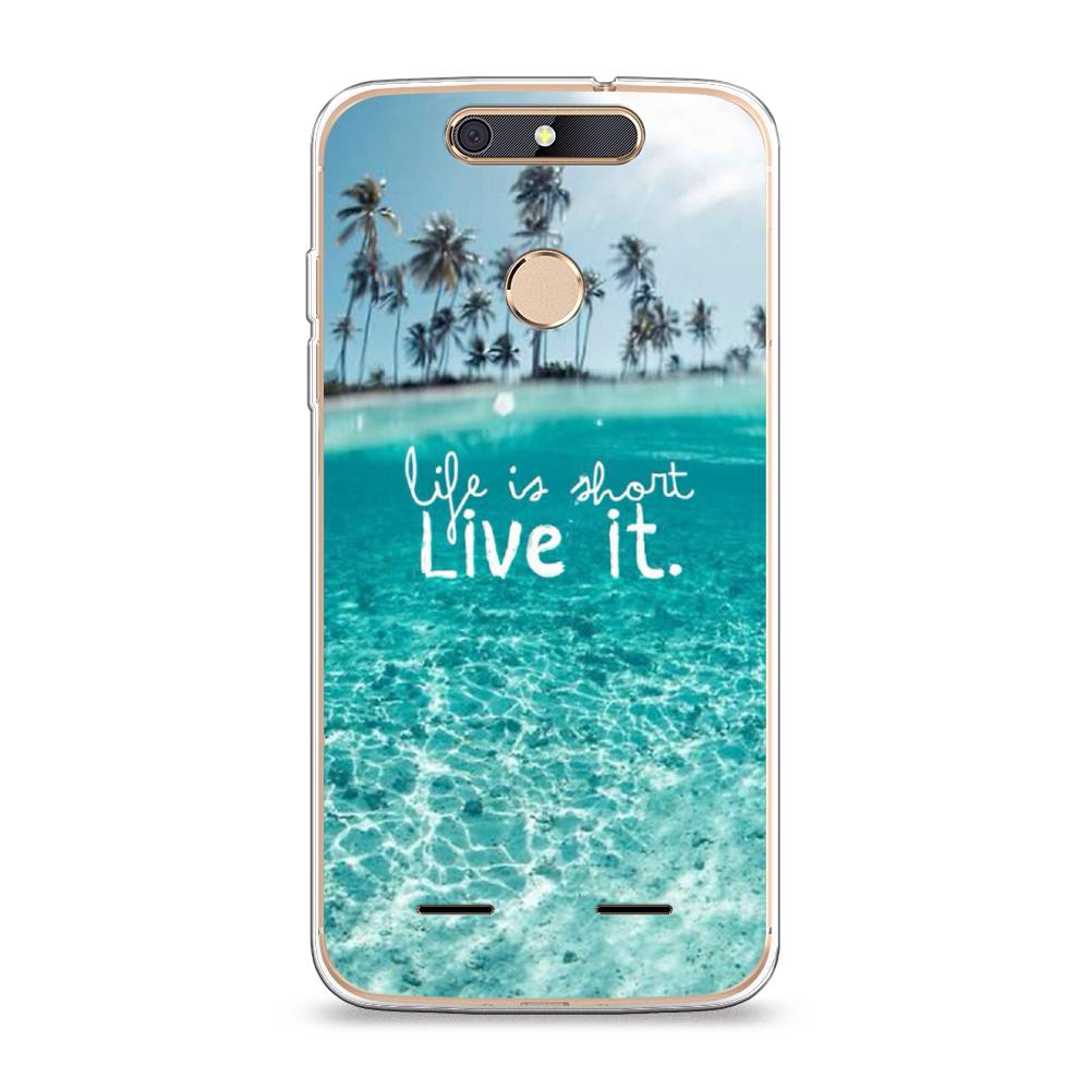 фото Силиконовый чехол "live it" на zte blade v8 mini awog