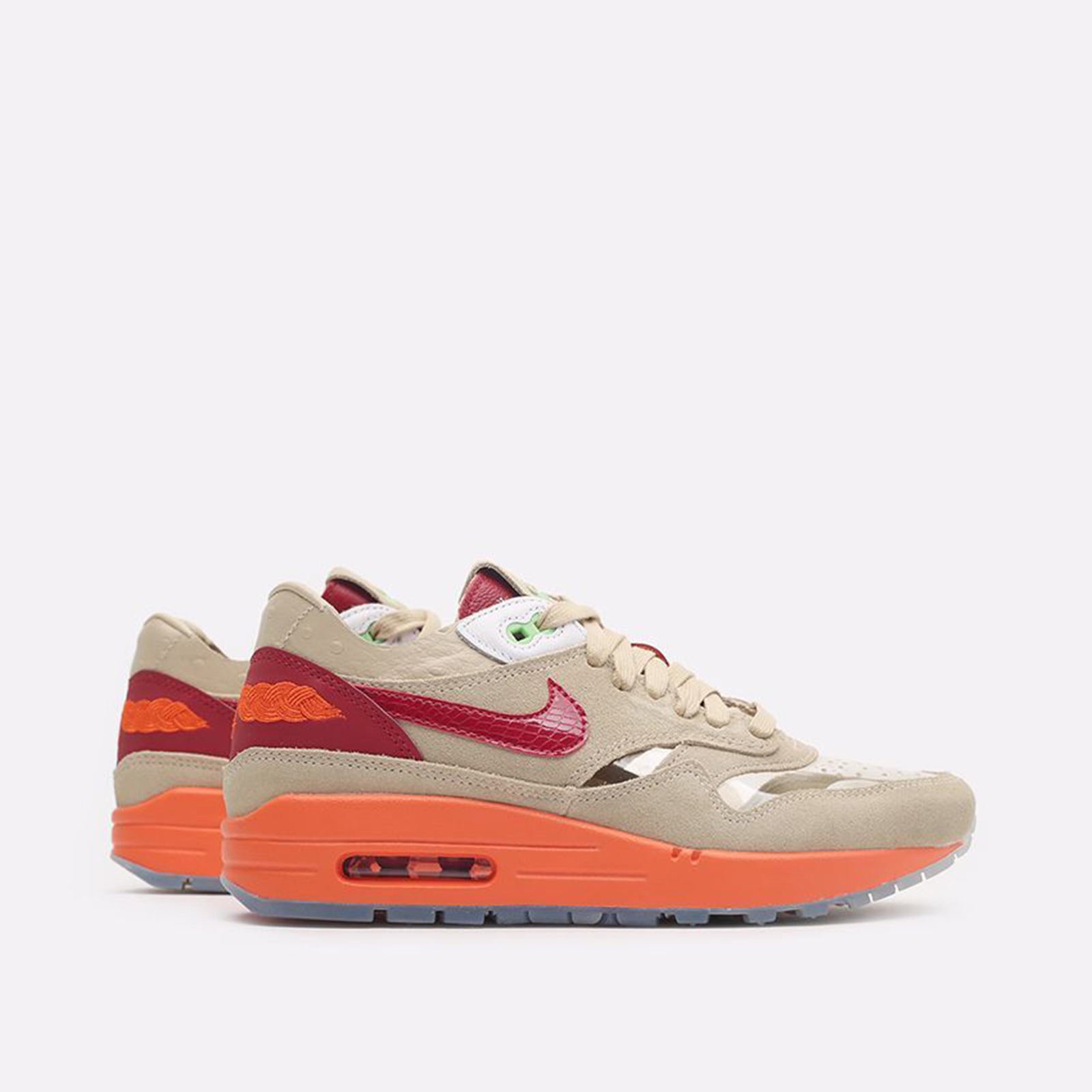 

Кроссовки мужские Nike x Clot Air Max 1 “Kiss of Death” коричневые 5 US, Коричневый, x Clot Air Max 1 “Kiss of Death”