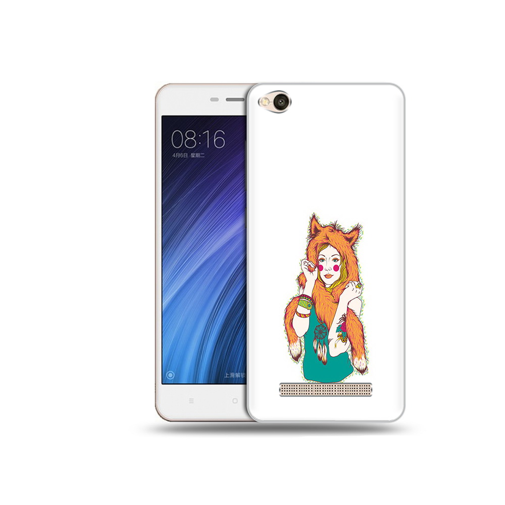 

Чехол MyPads Tocco для Xiaomi Redmi 4A Девушка лиса (PT46130.318.62), Прозрачный, Tocco
