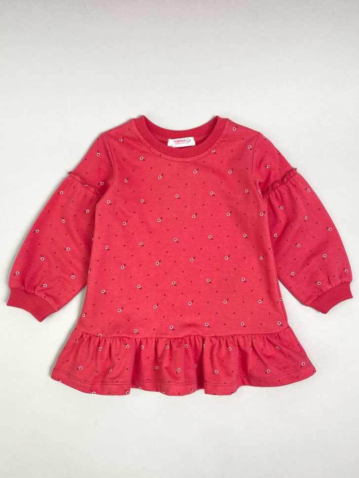 Платье детское TAKRO Северные ягоды, брусничный, 104