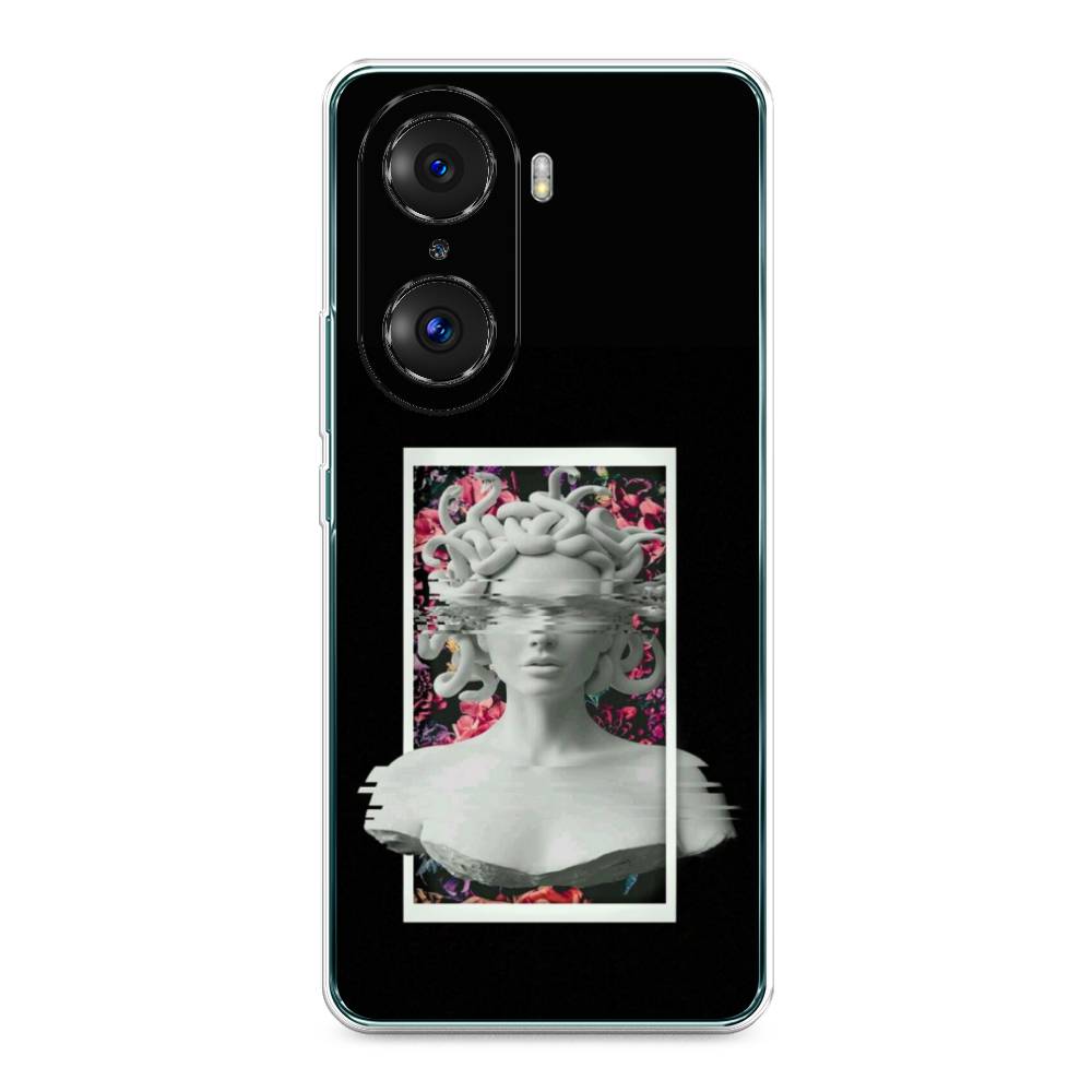 

Чехол на Honor 60 Pro "Web Punk Медуза Горгона", Черный;серый, 6106750-6