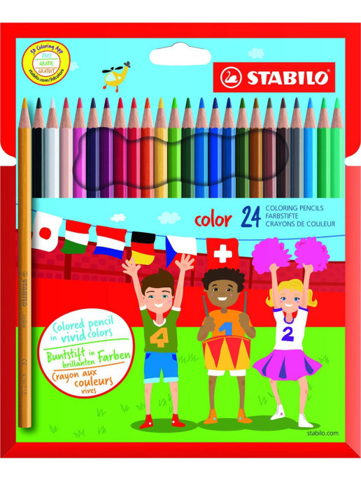 

Цветные карандаши STABILO Color, 24 цвета