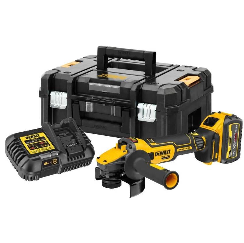 Аккумуляторная угловая шлифмашина DeWALT DCG409T1