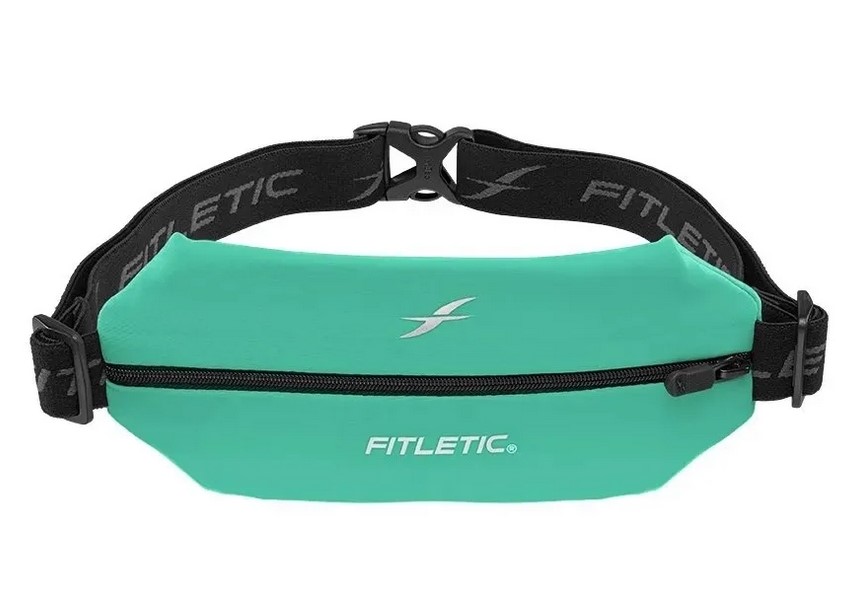 Беговая сумка на пояс Fitletic Mini Sport Belt зеленый Бискай/черная молния