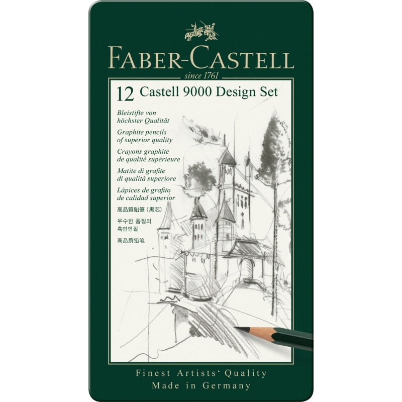 фото Карандаши чернографитные "castell 9000", 12 штук faber-castell