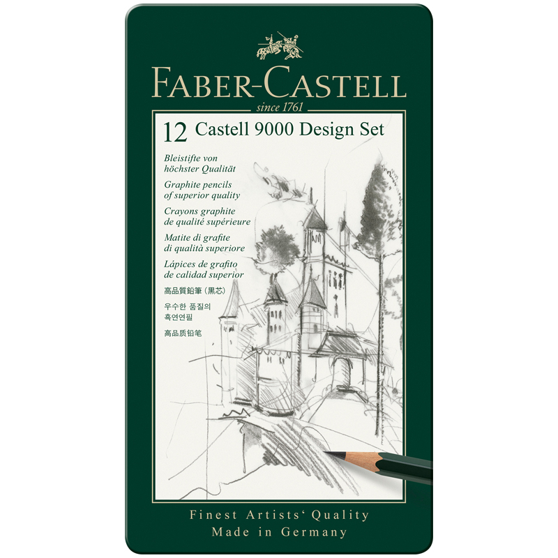 

Карандаши чернографитные "Castell 9000", 12 штук