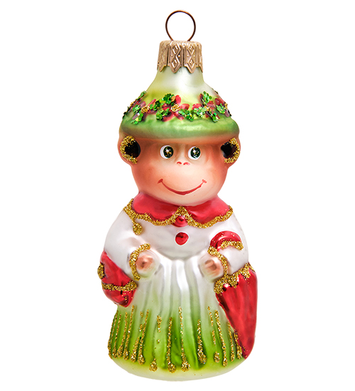 

Елочная игрушка Обезьяна мадам Элита 802109 1шт разноцветный