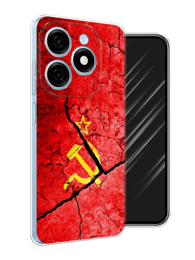 

Чехол Awog на Tecno Spark 20 "СССР", Красный;черный;желтый, 304750-1