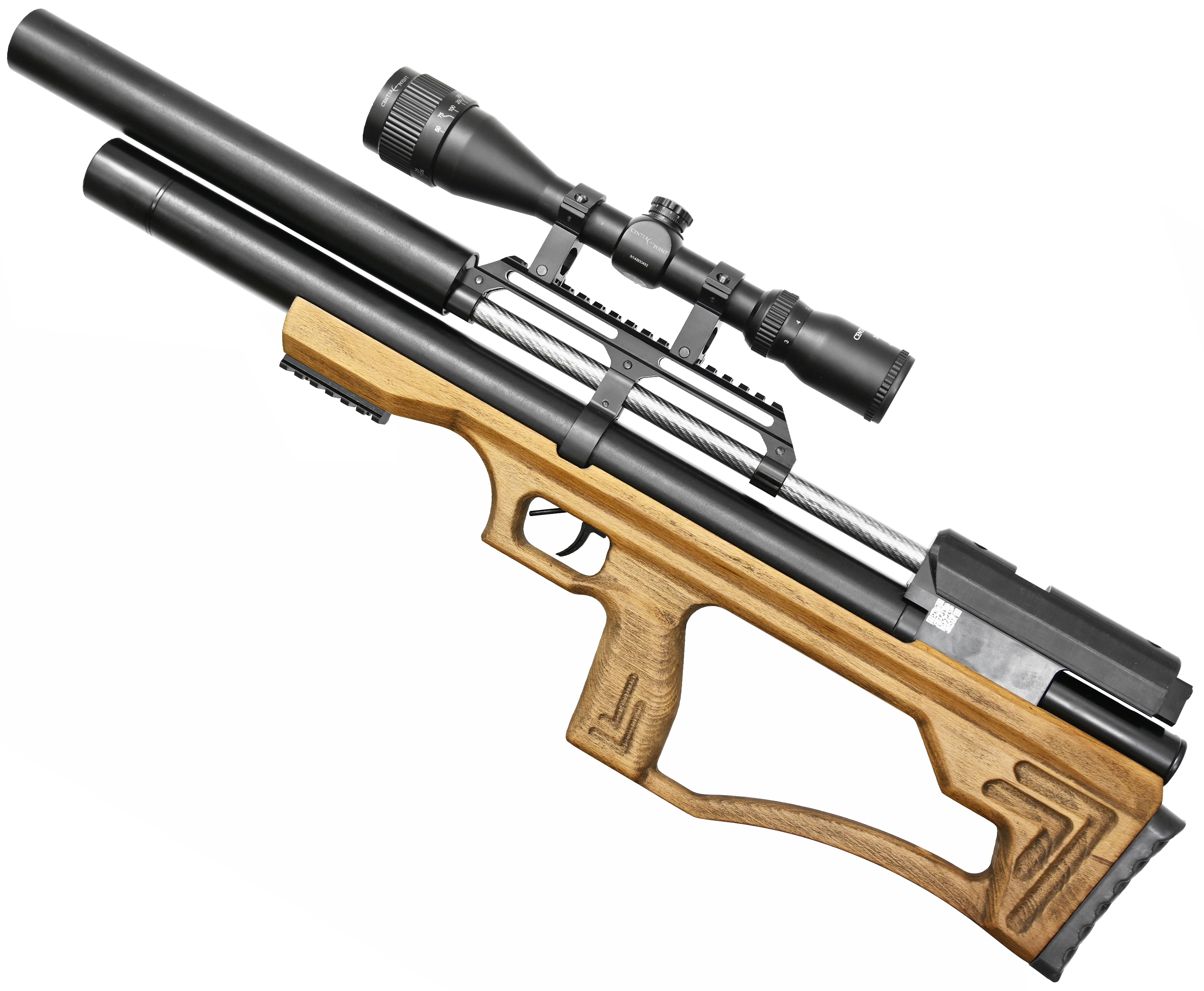 Пневматическая винтовка Krugergun Снайпер 6.35 мм Bullpup 500мм, прямоток, дерево L, 510