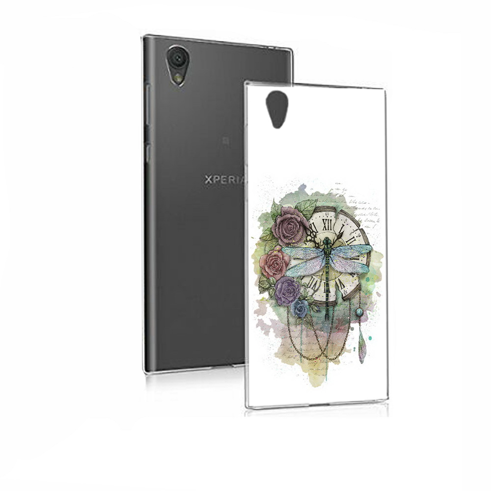 Чехол MyPads Tocco для Sony Xperia E5 старинные часы в цветах (PT50363.248.621)