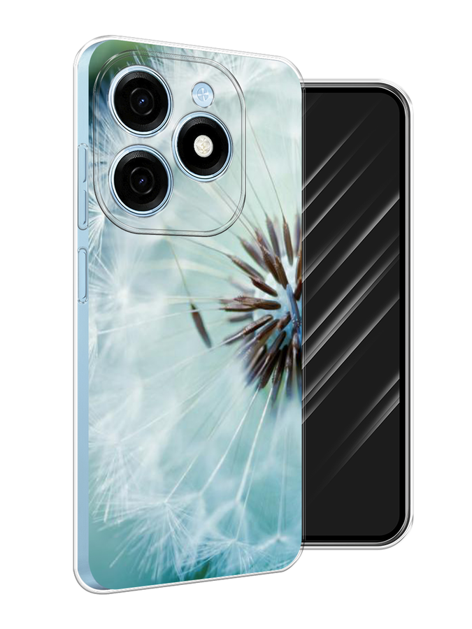 

Чехол Awog на Tecno Spark 20 "Пух одуванчика", Серебристый;серый, 304750-1