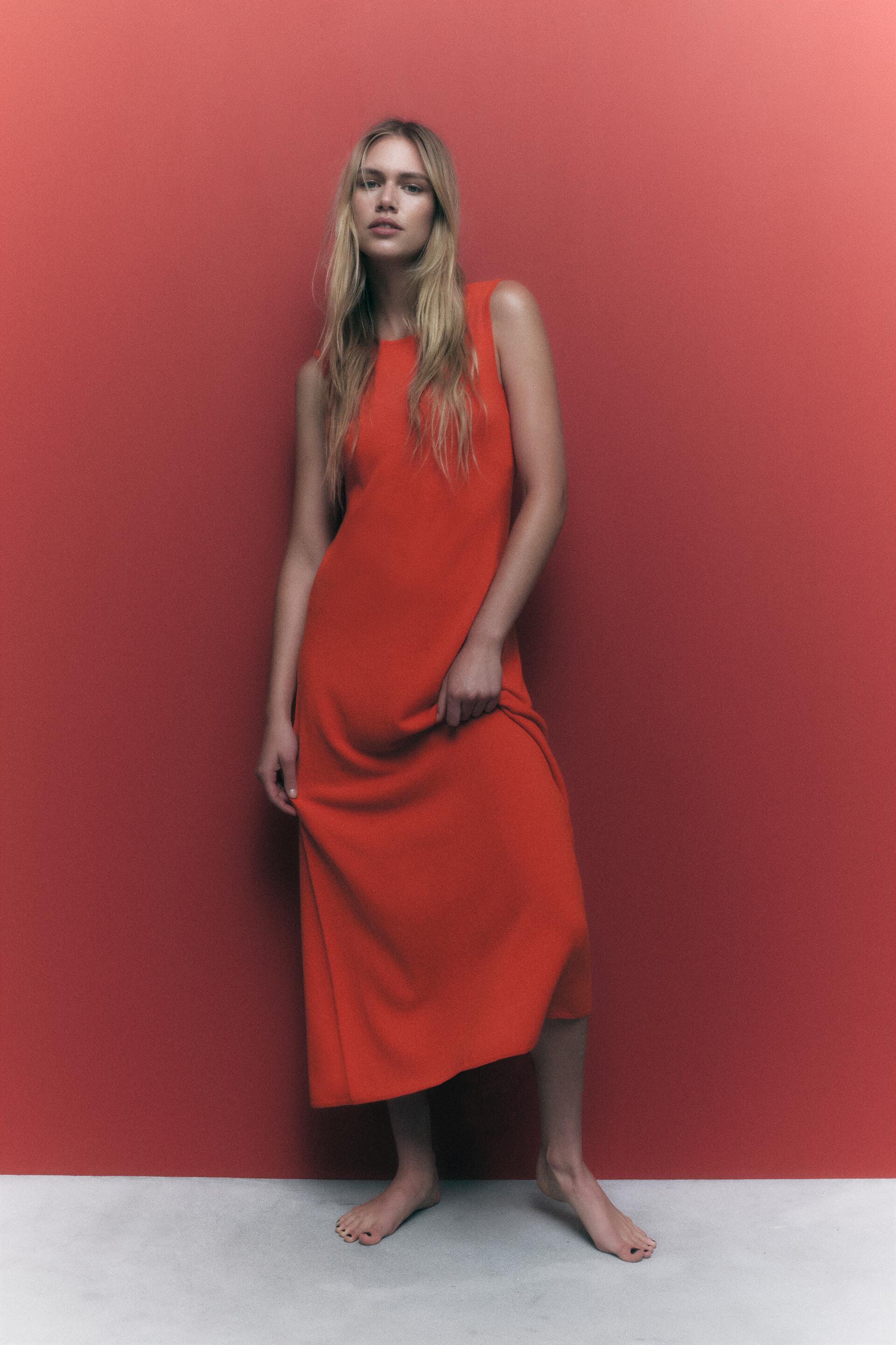

Платье женское ZARA 02756003 красное S (доставка из-за рубежа), 02756003