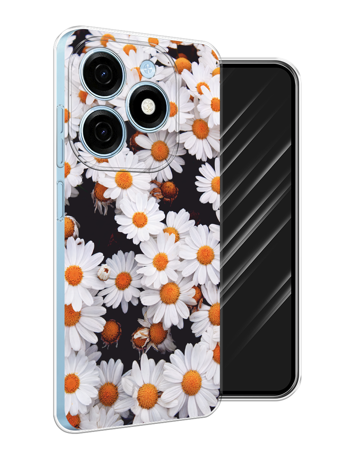 

Чехол Awog на Tecno Spark 20 "Ромашковое поле", Белый, 304750-1