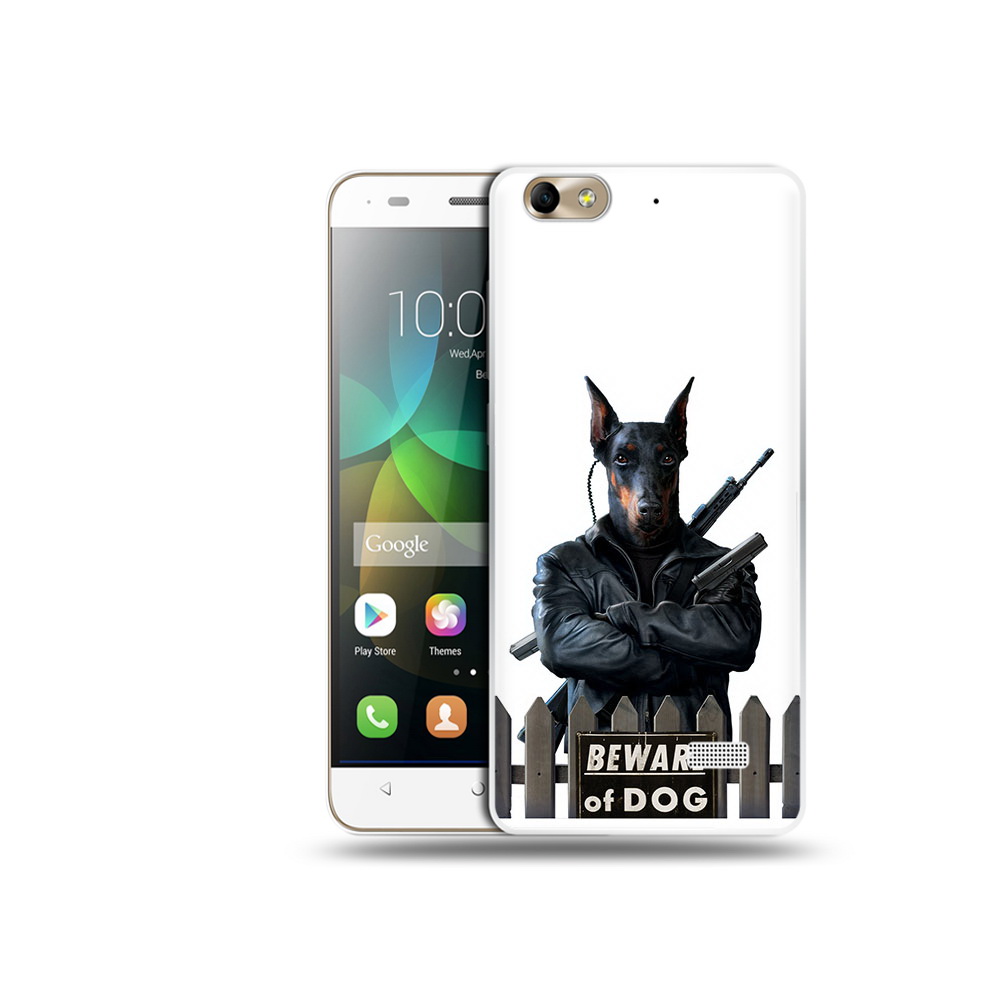 

Чехол MyPads Tocco для Honor 4C доберман (PT10946.43.332), Прозрачный, Tocco