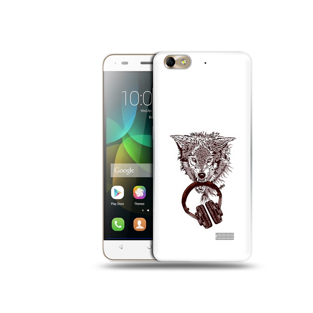 

Чехол MyPads Tocco для Honor 4C дикий волк (PT10946.43.325), Прозрачный, Tocco