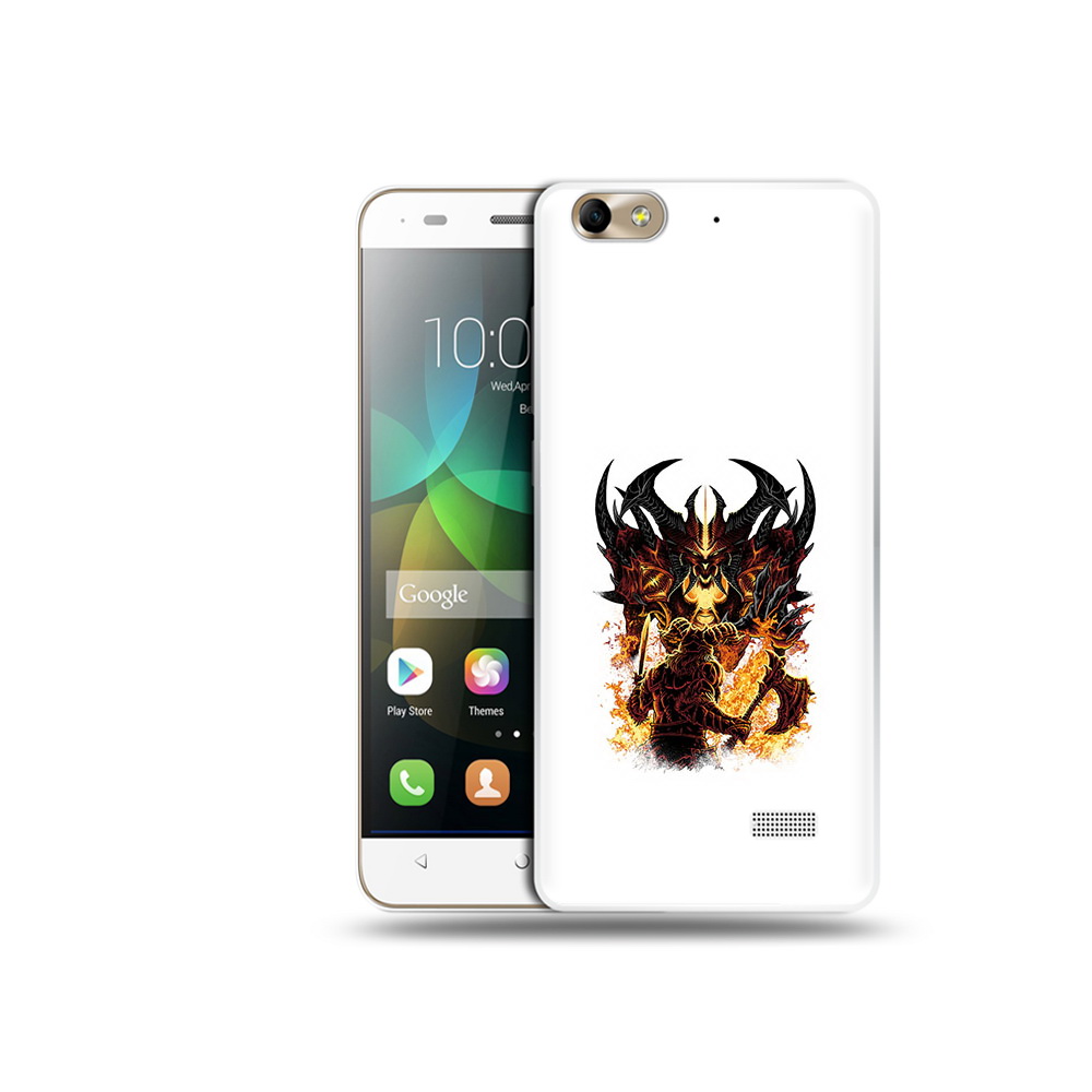 

Чехол MyPads Tocco для Honor 4C демон shadow fiend (PT10946.43.318), Прозрачный, Tocco