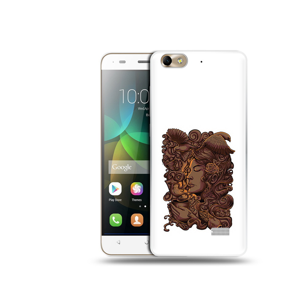 

Чехол MyPads Tocco для Honor 4C девушка с длинными волосами абстракция (PT10946.43.312), Прозрачный, Tocco