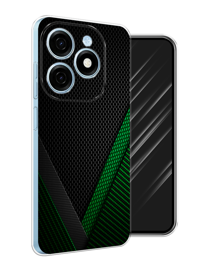 

Чехол Awog на Tecno Spark 20 "Зеленый карбон", Черный;зеленый, 304750-1