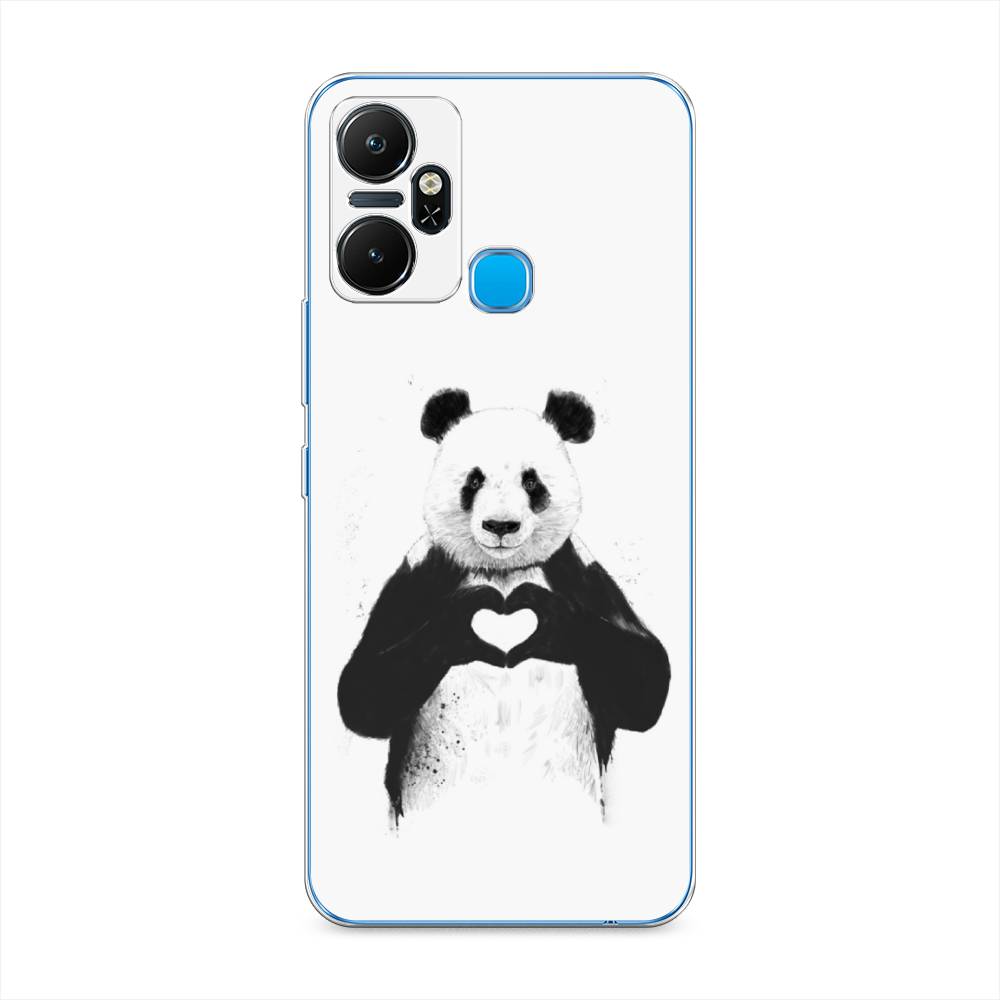 

Чехол Awog "Панда love" на Infinix Smart 6 Plus / Инфиникс Смарт 6 Плюс, Серебристый, 3102350-10