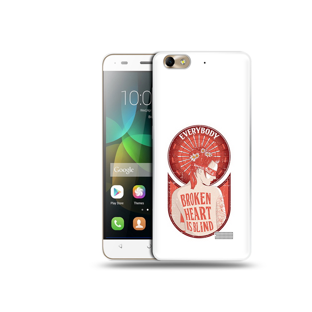 

Чехол MyPads Tocco для Honor 4C девушка разбитое сердце (PT10946.43.310), Прозрачный, Tocco