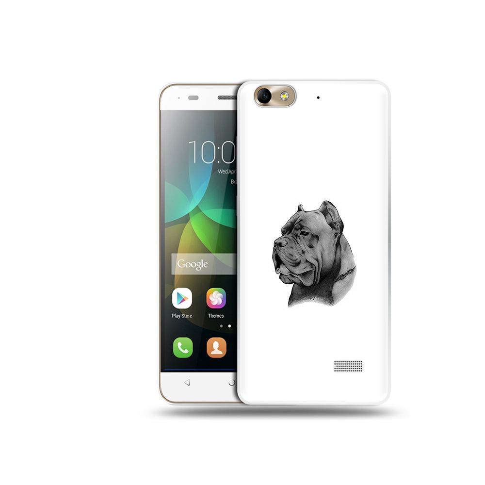 

Чехол MyPads Tocco для Honor 4C грозный бульдог (PT10946.43.300), Прозрачный, Tocco