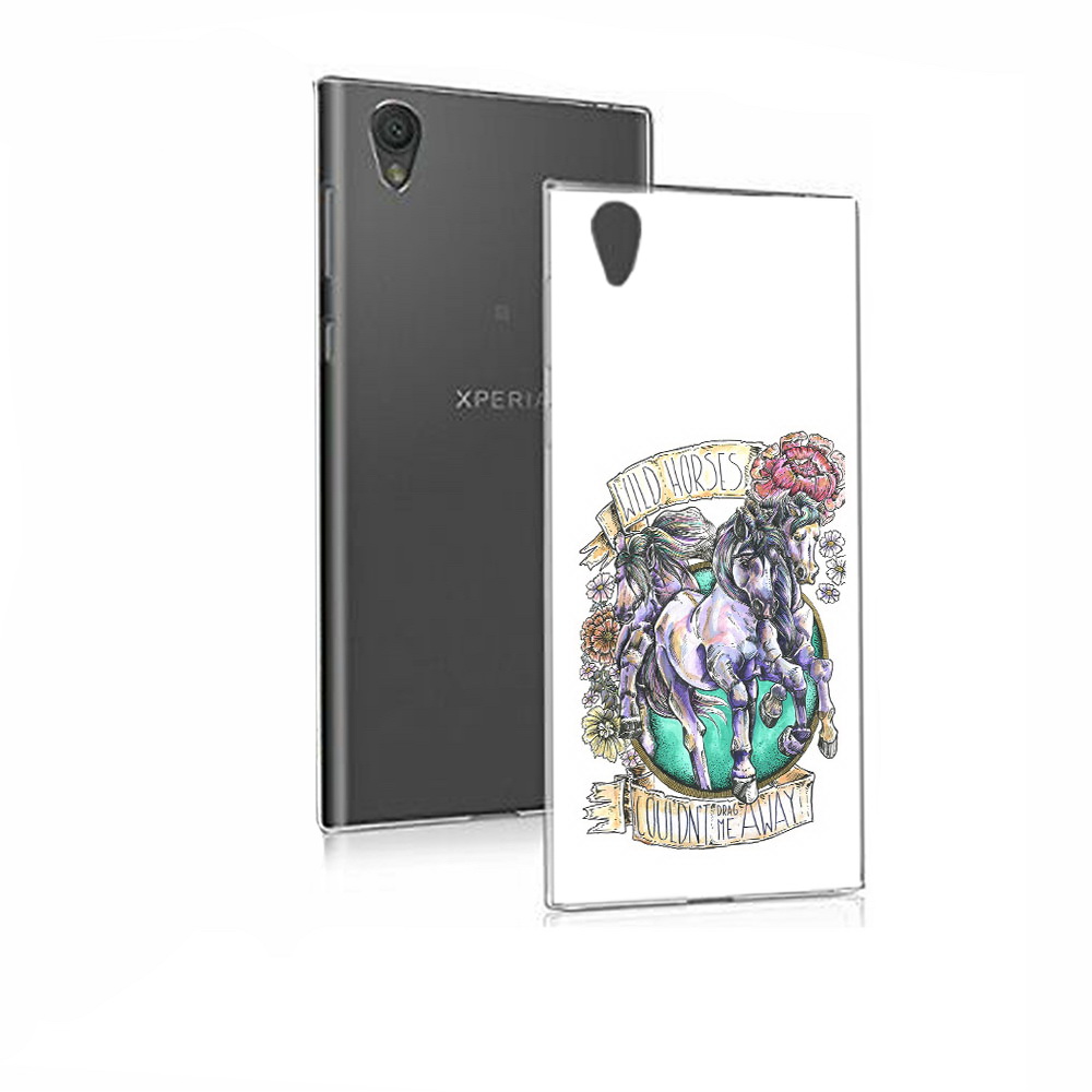 

Чехол MyPads Tocco для Sony Xperia E5 рисунок коней в цветах (PT50363.248.582), Прозрачный, Tocco