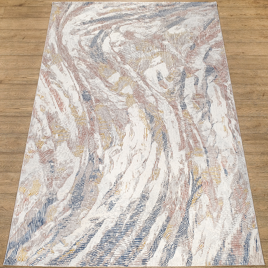 фото Ковер белка color (b962b_p_beige / p_d_blue) прямоугольник 2,0х3,9