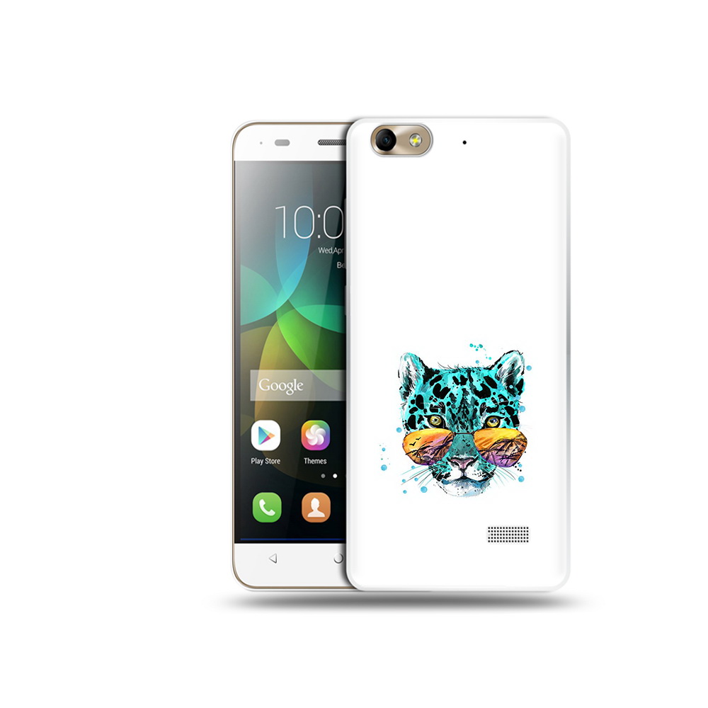 

Чехол MyPads Tocco для Honor 4C голубой лео (PT10946.43.294), Прозрачный, Tocco