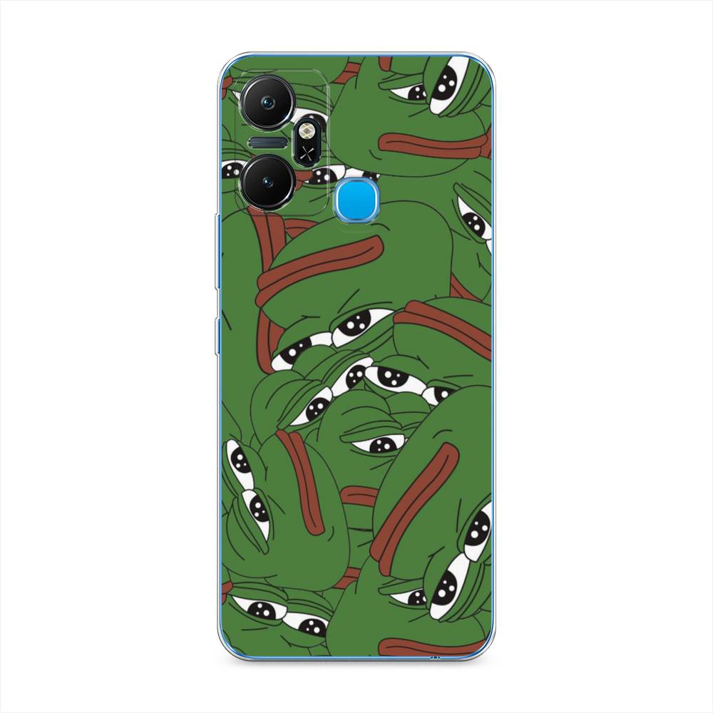 

Чехол Awog "Печальный frog" на Infinix Smart 6 Plus / Инфиникс Смарт 6 Плюс, Зеленый;белый, 3102350-9