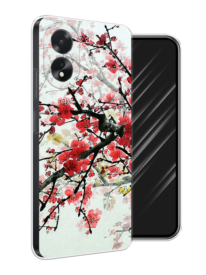 

Чехол Awog на Oppo A38 "Сакура", Розовый;черный, 2515350-1
