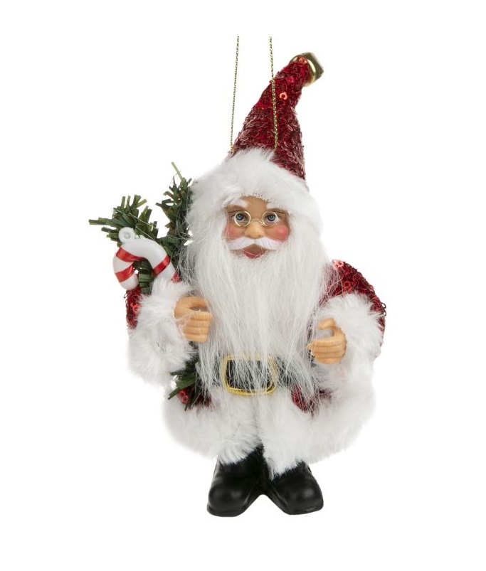 Новогодняя фигурка Феникс-Презент Дед Мороз В маленькой красной шубке 9x5x13 см 86569