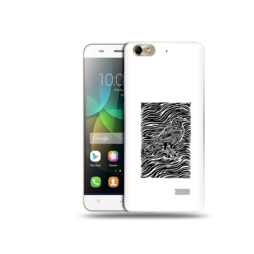 

Чехол MyPads Tocco для Honor 4C ворон в абстракции (PT10946.43.272), Прозрачный, Tocco
