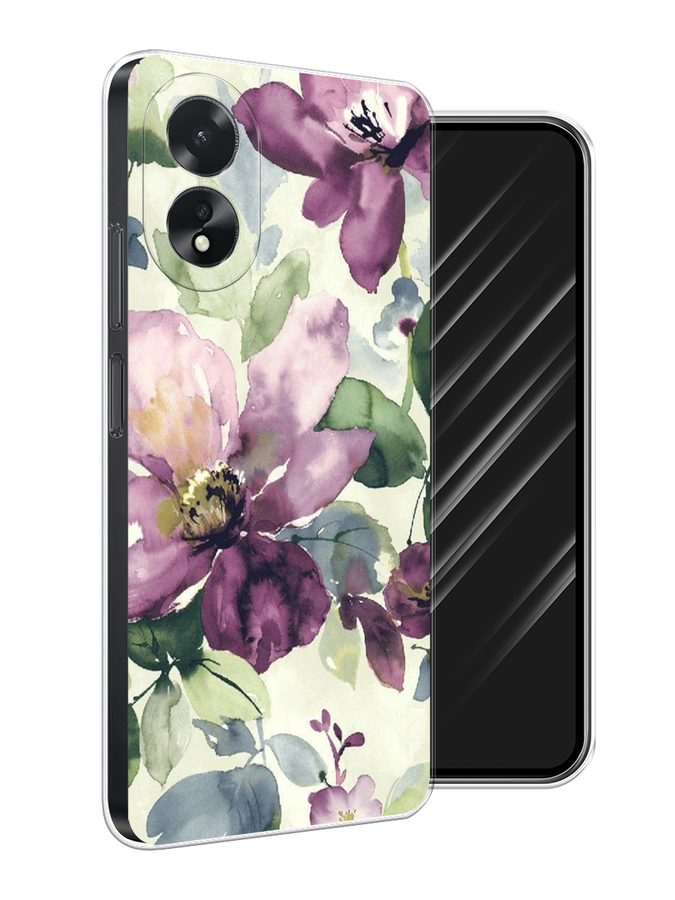 

Чехол Awog на Oppo A38 "Сиреневые цветы-акварель", Фиолетовый, 2515350-1