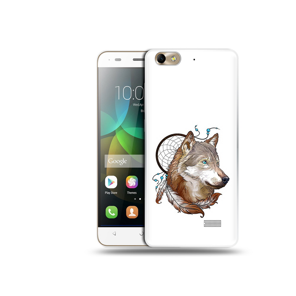

Чехол MyPads Tocco для Honor 4C волк и ловец снов (PT10946.43.269), Прозрачный, Tocco