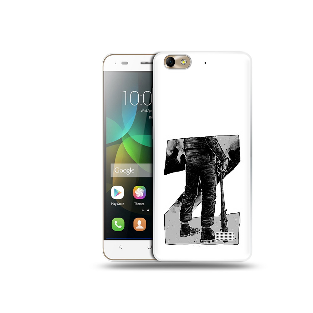 

Чехол MyPads Tocco для Honor 4C воин черно белый (PT10946.43.265), Tocco