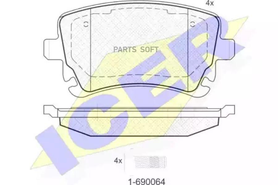 

Колодки Задние Audi A4/A6/A8 2.8-4.2/3.0tdi Icer 181674-204 Icer арт. 181674-204